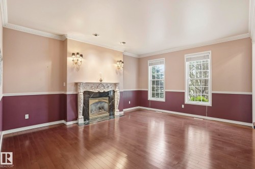 7 J. Brown Place, Leduc, AB - Indoor With Fireplace