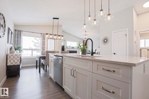 53 Newport Crescent, St. Albert, AB - Indoor Photo Showing Kitchen With Upgraded Kitchen