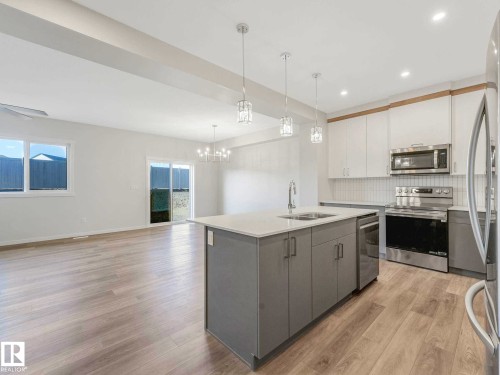 20723 24 Avenue, Edmonton, AB - Indoor Photo Showing Kitchen With Upgraded Kitchen