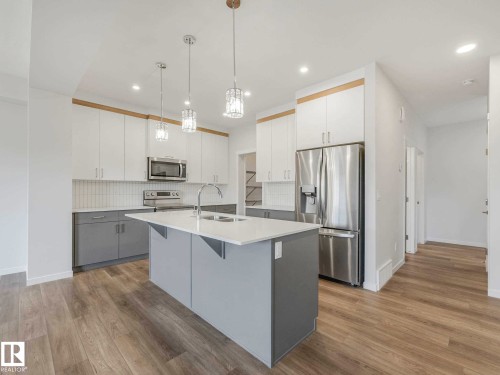 20723 24 Avenue, Edmonton, AB - Indoor Photo Showing Kitchen With Double Sink With Upgraded Kitchen