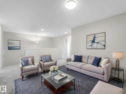 20723 24 Avenue, Edmonton, AB - Indoor Photo Showing Living Room
