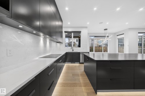 4464 Suzanna Crescent, Edmonton, AB - Indoor Photo Showing Kitchen With Upgraded Kitchen