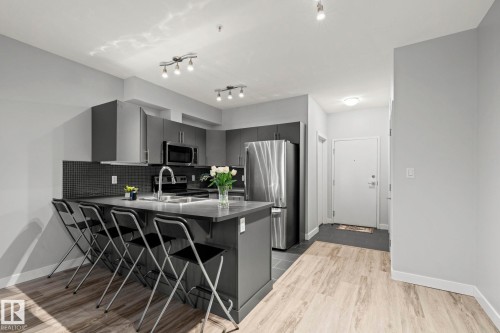 306 10611 117 Street, Edmonton, AB - Indoor Photo Showing Kitchen With Stainless Steel Kitchen