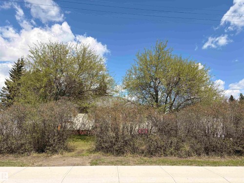 Mature trees and established shrubs provide natural screening for this property - 5510 Railway Avenue, Glendon, AB - Outdoor With View