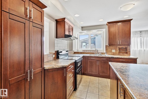 10823 130 Street, Edmonton, AB - Indoor Photo Showing Kitchen With Double Sink