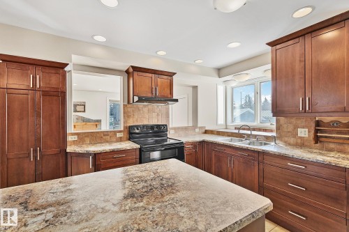 10823 130 Street, Edmonton, AB - Indoor Photo Showing Kitchen With Double Sink