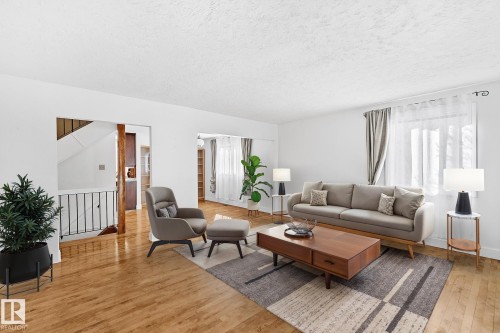 10823 130 Street, Edmonton, AB - Indoor Photo Showing Living Room