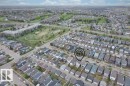 Aerial perspective showcasing a residential neighborhood with detached homes - 21344 88 Avenue, Edmonton, AB  -  With View 