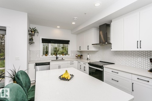 9737 101 Street, Edmonton, AB - Indoor Photo Showing Kitchen With Upgraded Kitchen