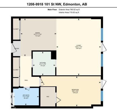 Floor plan - 1208 9918 101 Street, Edmonton, AB - Other