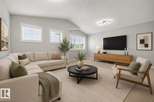 83 Becker Crescent, Fort Saskatchewan, AB - Indoor Photo Showing Living Room