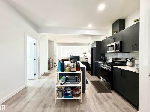 1203 Eaton Lane, Edmonton, AB - Indoor Photo Showing Kitchen With Upgraded Kitchen