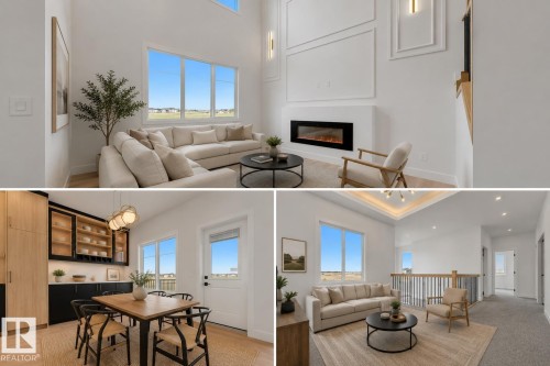 12 Cobblestone Gate, Spruce Grove, AB - Indoor Photo Showing Other Room With Fireplace