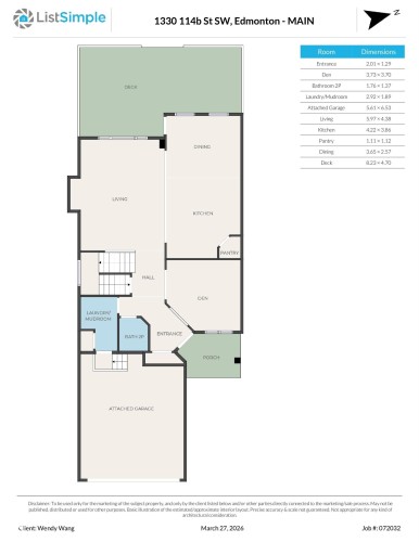 Floor plan - 1330 114B Street, Edmonton, AB - Other