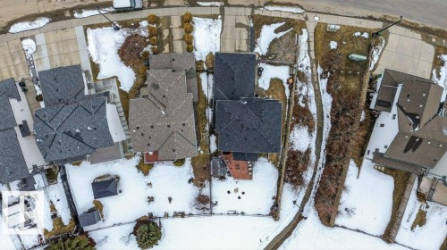 Aerial view of the neighborhood showing several properties with shingled roofs - 16107 92 Street, Edmonton, AB - Outdoor
