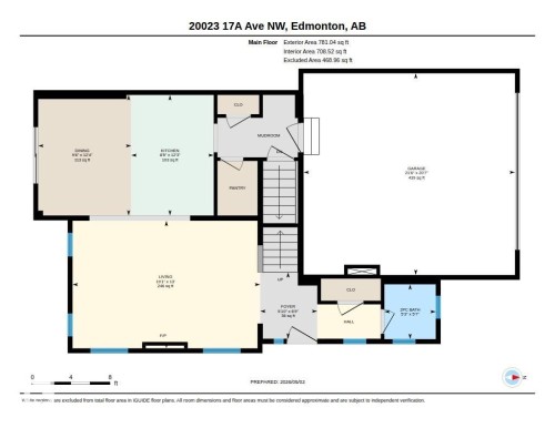 Main Floor Floor Plan - 20023 17A Avenue, Edmonton, AB - Other