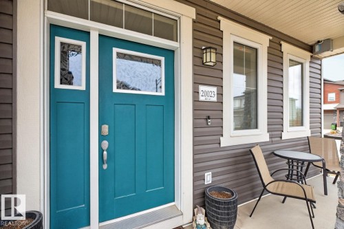 Front Door with Veranda - 20023 17A Avenue, Edmonton, AB - Outdoor With Deck Patio Veranda With Exterior