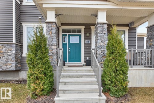 Front Door with Veranda - 20023 17A Avenue, Edmonton, AB - Outdoor