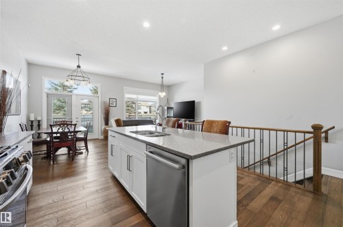 1 103 Allard Link, Edmonton, AB - Indoor Photo Showing Kitchen With Double Sink