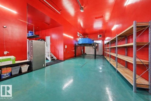 16 ft high ceilings to accommodate a Mobile RV home or multiple car lifts. - 1 103 Allard Link, Edmonton, AB - Indoor Photo Showing Other Room
