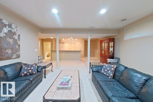 Spacious finished area featuring recessed lighting and neutral wall tones - 1206 Mckinney Court, Edmonton, AB - Indoor