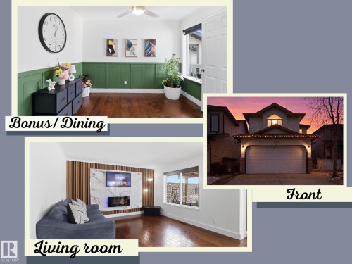 Property Marketing Material. Collage of exterior and interior views of the property - 3243 26 Street, Edmonton, AB - 