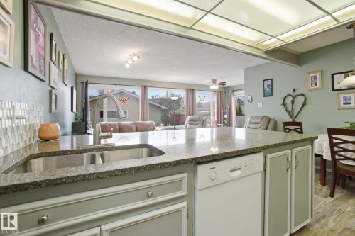 10715 52 Avenue, Edmonton, AB - Indoor Photo Showing Kitchen With Double Sink