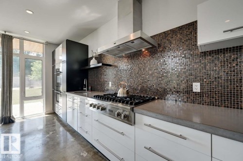 14A Birch Drive, St. Albert, AB - Indoor Photo Showing Kitchen With Upgraded Kitchen