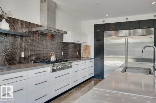 14A Birch Drive, St. Albert, AB - Indoor Photo Showing Kitchen With Upgraded Kitchen