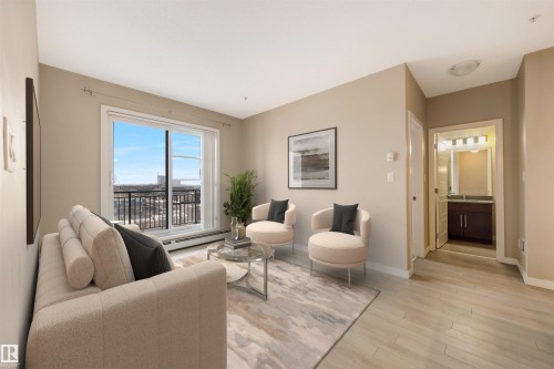 434 1008 Rosenthal Boulevard, Edmonton, AB - Indoor Photo Showing Living Room