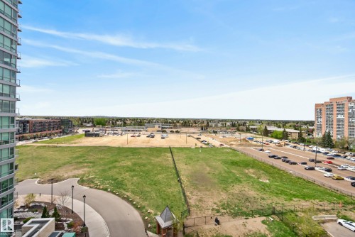 Elevated perspective showcasing expansive green spaces and surrounding urban elements - 808 2612 109 Street, Edmonton, AB - Outdoor With View