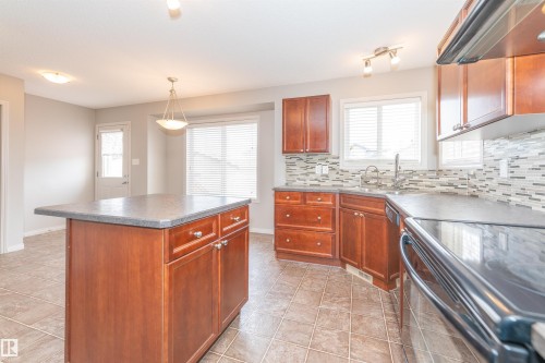 7833 Schmid Place, Edmonton, AB - Indoor Photo Showing Kitchen With Double Sink