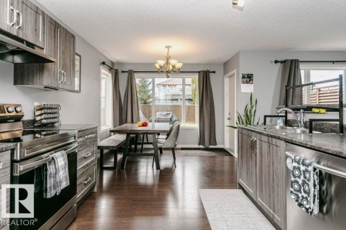 9 Cypress Link, Fort Saskatchewan, AB - Indoor Photo Showing Kitchen With Upgraded Kitchen