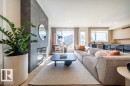 22 Devonshire Drive S, Sherwood Park, AB  - Indoor Photo Showing Living Room With Fireplace 