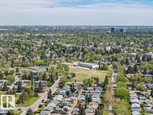 Expansive suburban landscape featuring tree-lined streets and residential properties - 8714 164 Street, Edmonton, AB 