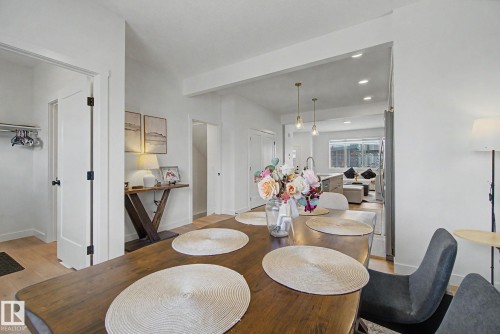117 Brickyard Drive, Stony Plain, AB - Indoor Photo Showing Dining Room