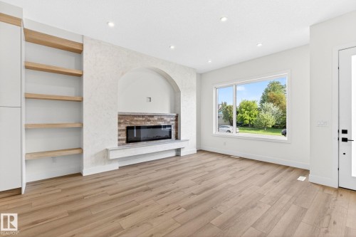 5310 103A Avenue, Edmonton, AB - Indoor With Fireplace