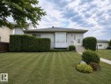 Ranch-style exterior featuring light-colored siding and a bay window - 4005 55 Avenue, Whitecourt, AB  - Outdoor 