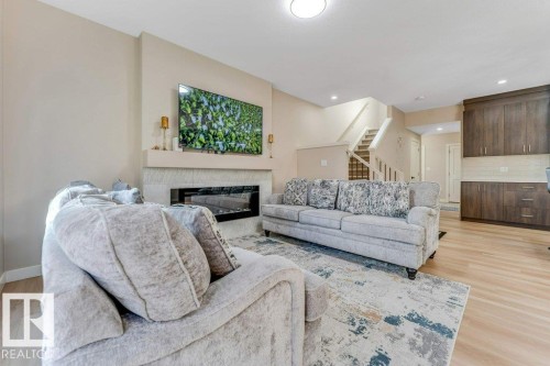 1459 Cherniak Way, Edmonton, AB - Indoor Photo Showing Living Room With Fireplace