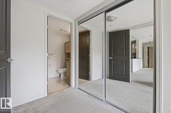 Mirrored closet doors providing visual expansion - 