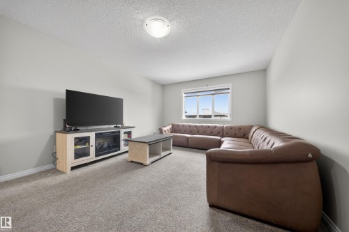 Carpeted room with light grey walls - 6085 King Landing, Edmonton, AB - Indoor Photo Showing Living Room