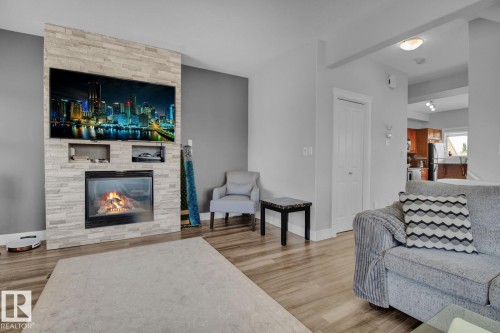 29 13215 153 Avenue, Edmonton, AB - Indoor Photo Showing Living Room With Fireplace