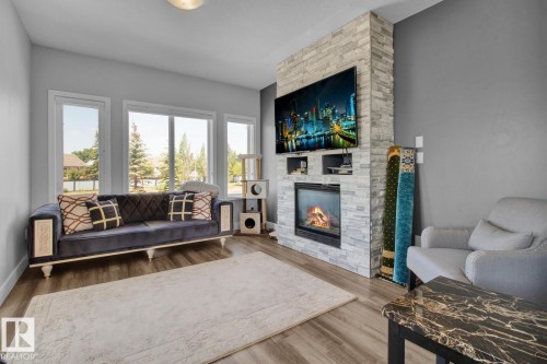 29 13215 153 Avenue, Edmonton, AB - Indoor Photo Showing Living Room With Fireplace