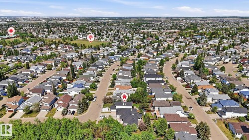 Residential neighborhood featuring a grid of paved streets and numerous detached homes with varying rooflines - 4309 37A Avenue, Edmonton, AB - Outdoor With View