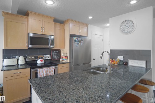 16804 53 Street, Edmonton, AB - Indoor Photo Showing Kitchen With Double Sink