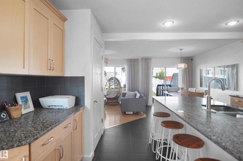 16804 53 Street, Edmonton, AB - Indoor Photo Showing Kitchen With Double Sink