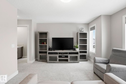 Living room - 1915 77 Street, Edmonton, AB - Indoor Photo Showing Living Room