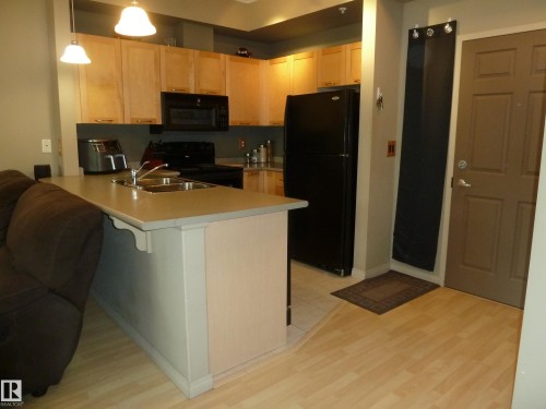 1-104 4245 139 Avenue, Edmonton, AB - Indoor Photo Showing Kitchen With Double Sink