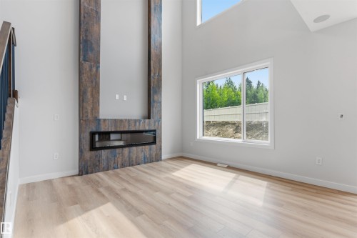 18 Meadowgrove Landing, Spruce Grove, AB - Indoor With Fireplace