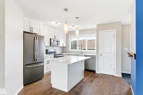 2241 Price Lane, Edmonton, AB - Indoor Photo Showing Kitchen With Stainless Steel Kitchen With Upgraded Kitchen